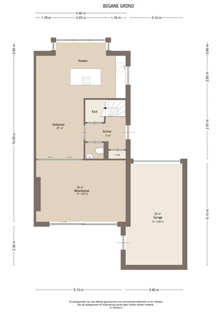 Floorplan - Hooge Veld 33, 4152 DA Rhenoy